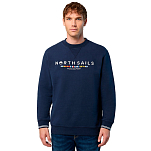 North sails 691279-0802-M Толстовка Embroidery Crew Голубой Navy Blue M