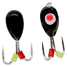 Купить Mikado AM-POD-003-4-BB Ice Bug 9.5 Mm Двойной Крючок 4 единицы Черный Black / Black 7ft.ru в интернет магазине Семь Футов
