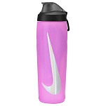 Nike N100766863724 Refuel Locking Lid 24oz/700ml бутылка Розовый Pink / Black / Silver