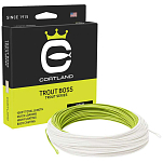 Cortland 473744 Trout Boss 30 m Нахлыстовая Леска Chartreuse / White Line 5 