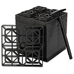 Camco 17-44521 выравнивающий блок FasTen 2x2  Brown 21.59 x 21.59 cm