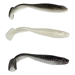 Seaspin 06156 Мягкий приманка Beaver Tail 7.35g 95 mm Laminate Black / White Belly