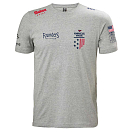 Купить Helly hansen 21208_949-2XL Футболка с коротким рукавом American Magic Grey Melange 2XL 7ft.ru в интернет магазине Семь Футов