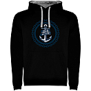 Купить Kruskis SU1067040258C061 Толстовка с капюшоном Old Sailor Two-Colour Черный Black / Grey XL 7ft.ru в интернет магазине Семь Футов