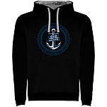 Kruskis SU1067040258C061 Толстовка с капюшоном Old Sailor Two-Colour Черный Black / Grey XL