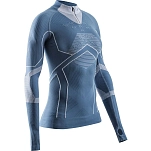X-BIONIC ea-wta8w24w-a015-xs Базовый слой с длинным рукавом Energy Accumulator Light Mineral Blue / Arctic White 30x25x2