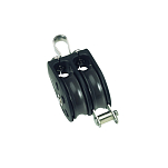 Barton marine 7801211 350kg 8 mm Двойной фиксированный шкив с канатной опорой Серебристый Black 30 x 80 mm 