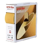 Smirdex 135120280 рулон наждачной бумаги Abrasoft 135P G280 25 m Yellow 15x15x12 115 mm
