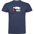 Купить Kruskis CA65500386K037 Футболка с коротким рукавом I Love Bass Голубой Denim Blue L 7ft.ru в интернет магазине Семь Футов