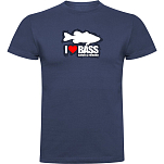 Kruskis CA65500386K037 Футболка с коротким рукавом I Love Bass Голубой Denim Blue L