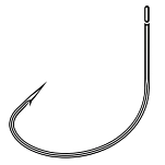 VMC AVM351464-UNIT Однобородный крючок с бородкой Wide Bait 7135BN 15 Единицы Black Nickel 3/0