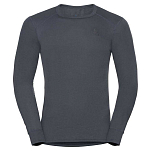 Odlo 159102-22200-4XL Активный теплый экологический базовый слой с круглым вырезом Серый India Ink 4XL