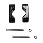 Nantong five-wood 1011001 Зажим для нейлоновых веревок Серебристый Black 22-25 mm 