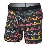 SAXX Underwear SXBB70F-MNF-L трусы-боксёры Quest Quick Dry Mesh Brief Fly Mesa Nightfall / Black L