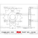 Купить Звезда для мотоцикла ведущая C6186-17 RK Chains 7ft.ru в интернет магазине Семь Футов