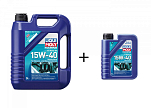 LIQUI MOLY Моторное масло Marine 4T 15W-40/5 л + 1 л
