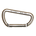 Kong italy 606758 Асимметричный карабин с ключевым замком Silver 8 x 80 mm 
