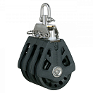 LEWMAR 29927203BK Тройной блок с поворотным механизмом / 12 мм / подшипник скольжения 83122-bvs