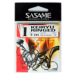 Sasame SSKER05 Keiryu Ring Крючки С Одним Глазком Black 5