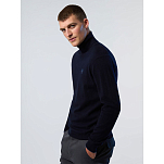 North sails 699777-0802-S Свитер с высоким воротом 12Gg Голубой Navy Blue S