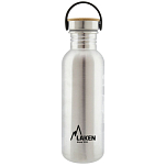 Laken BSB75 Basic 750ml Крышка из нержавеющей стали и бамбука Серебристый Silver