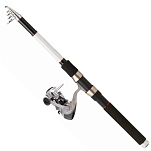 Daiwa SETTELELANCER240BF-UNIT Sweepfire Tele+Q830FM Вращающееся комбо Черный Black / Grey / White 2.40 m