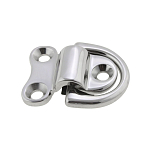 Обушок откидной Homer 003652 52х28мм из нержавеющей стали AISI316 с полукольцом Ø18мм