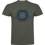 Kruskis CA65500438C063 Футболка с коротким рукавом Compass Зеленый Dark Army Green XL