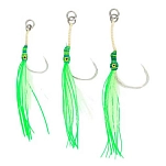 Blue crab BCASSISTSINGLE4/0-GRN-OS Assist hook Single 3 Единицы Зеленый Green 4/0