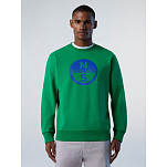 North sails 691222-0460-XXL Свитер Свитер Basic Logo Зеленый Green Bee 2XL