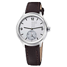 Купить Mondaine MH1.B2S80.LG Helvetica 1 Ремешок из натуральной кожи Серебристый White 44 mm 7ft.ru в интернет магазине Семь Футов