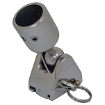 Forniture nautiche italiane 6565425 25 mm Держатель капота из нержавеющей стали с шарнирным креплением на рейке Серебристый Silver 30 x 42 x 82 mm 