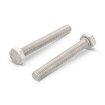 Euromarine 700332-UNIT A4 DIN 933 6x16 mm Винт с шестигранной головкой Silver