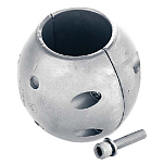 Martyr anodes 194-CMX07 Streamlined Collar Zinc Anodes Серый  Silver 64 mm 