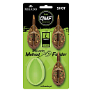 Купить Mikado AMFS-QMF-3L-SET30B Method Shot QMF Set L+Mould Кормушка фидерная прикормочная  Brown 30 g 7ft.ru в интернет магазине Семь Футов