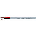Cobra wire&cable 446-B7G14B21100FT Duplex Серый неизолированный медный провод SAE 14/2 30.5 m Серый Grey