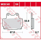 Купить Колодки тормозные (серия Organic Allround) MCB541 TRW 7ft.ru в интернет магазине Семь Футов