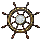 Купить Часы настенные «Штурвал» Foresti & Suardi 626 Ø320/100см из дерева и латуни 7ft.ru в интернет магазине Семь Футов