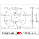 Купить Звезда для мотоцикла ведомая B4028-43 RK Chains 7ft.ru в интернет магазине Семь Футов