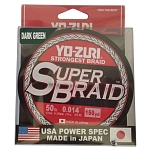 Yo-Zuri 756791511200 Плетёная леска Super 4X 135 m  Dark Green 0.360 mm