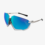 Спортивные очки c диоптриями Scicon Aerojet Titanium Sunglasses Crystal Gloss Multi Mirror Blue + Rain Clear Lenses, rx-035/ey400307