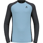 Odlo 111292-21111-M Базовый слой с длинным рукавом Natural Performance Provincial Blue / Dark Grey Melange M