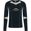 Купить Odlo 195792-21099-L Базовый слой с длинным рукавом Fundamentals Performance Warm Черный Dark Sapphire / Silver Cloud L 7ft.ru в интернет магазине Семь Футов