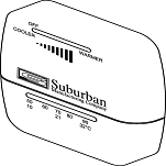Suburban mfg 380-161154 Wall Heat Only Термостат Белая