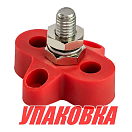 Клемма-штифт одинарная, M8, красная (упаковка из 25 шт.) YIS Marine BF411RM8_pkg_25