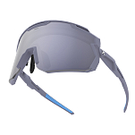 HILX Samurai / Matt Solid Grey / Black Mirror Polarized Lens + Clear Lens