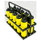 Купить Powershot TA097 Перевозчик с 10 Бутылки Черный Black / Yellow 7ft.ru в интернет магазине Семь Футов