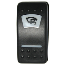Купить Клавиша выключателя "Откачная помпа 2" TMC 008-039910 из чёрного пластика 7ft.ru в интернет магазине Семь Футов