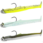 Fiiish MD1136 Mud Digger Maxi Combo Мягкая приманка 90 mm 5/10/15g 3 единицы измерения Золотистый Chartreuse UV