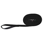 Trixie 19901 Tracking Flat Поводок Черный  Black